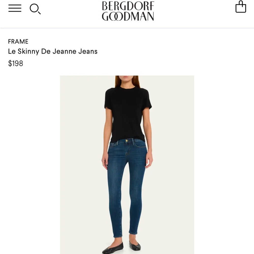 Frame denim size 25 Le Skimmy de Jeanne GUC